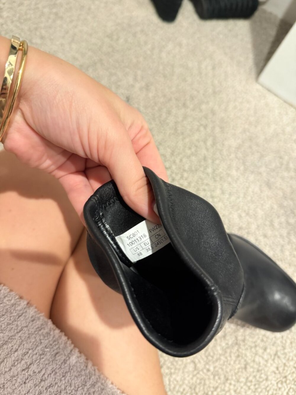 Stuart Weitzman Skyhigh Stretch Leather Platform Booties - Picture 5 of 5